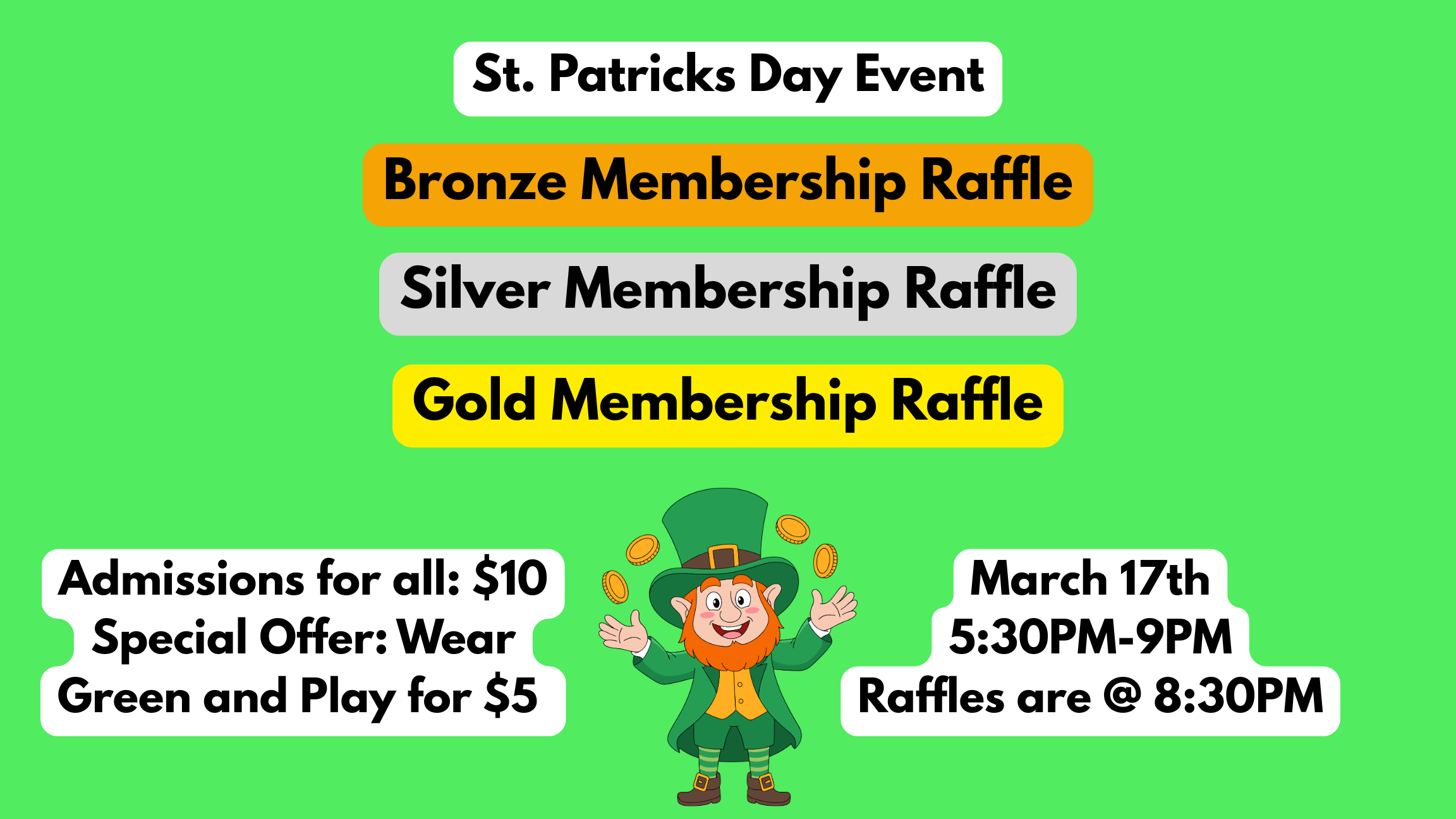 St. Patrick's Day Event